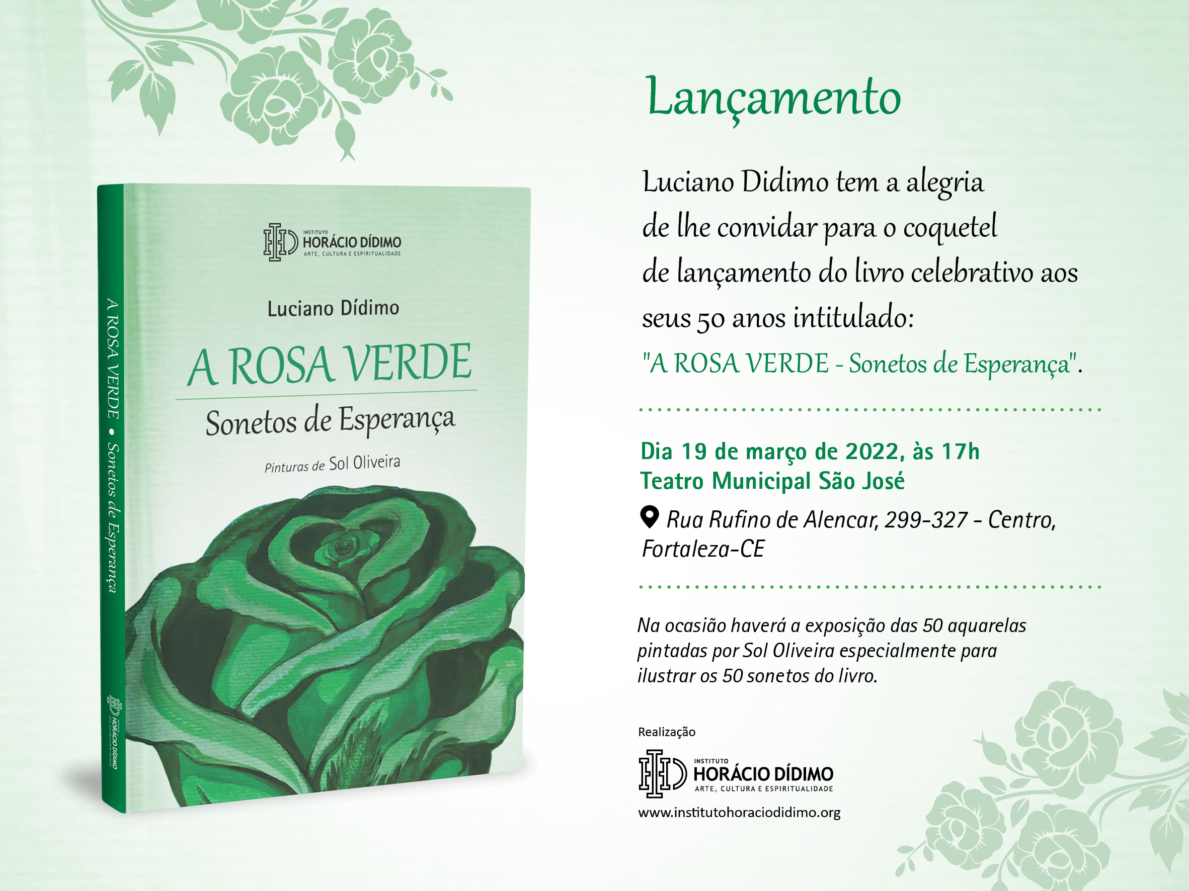 Convite - Lançamento do livro de Luciano Dídimo